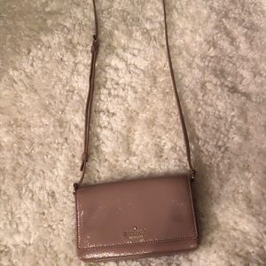Leather Kate Spade crossbody clutch purse.